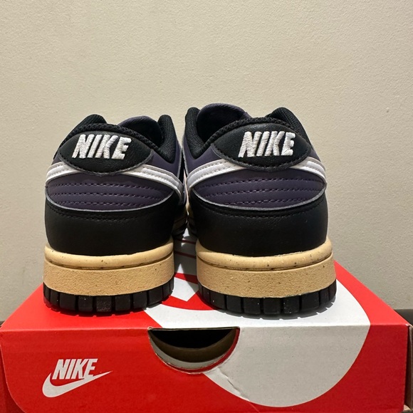 NIB Women Nike Dunk Low Next Nature DD1873 500  Dark Raisin/White/Black/Sesame - Picture 5 of 6